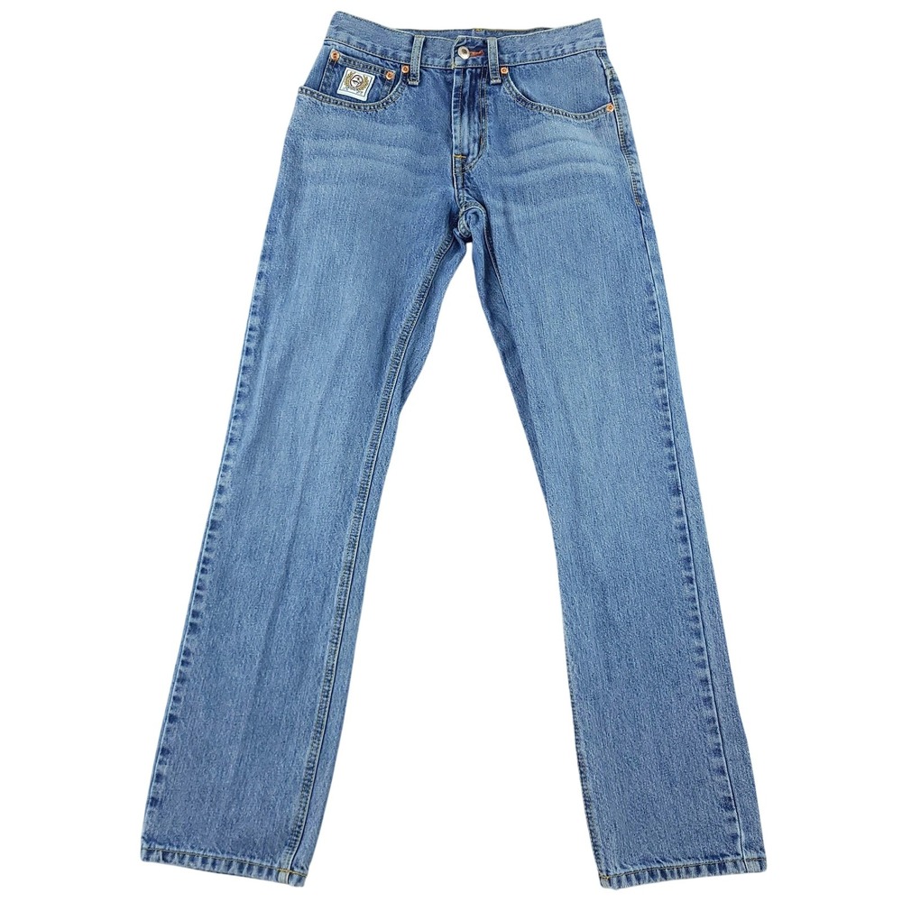 Cinch Jeans Mens 27x32 Blue Medium Wash Straight Leg Denim Western MB92834003